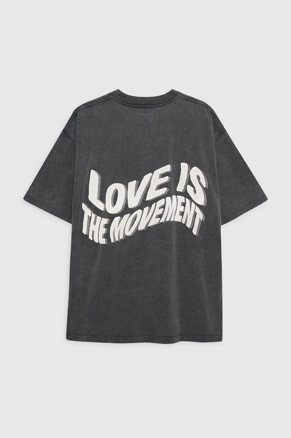 Anine Bing - Kent Tee Love in Washed Black
