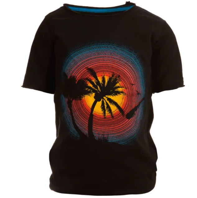 Appaman - Boys Short Sleeve Sounds of Summer Tee in Black