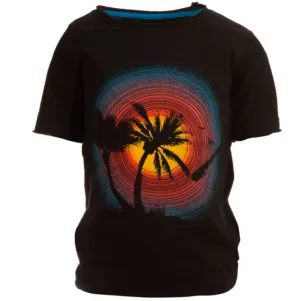 Appaman - Boys Short Sleeve Sounds of Summer Tee in Black
