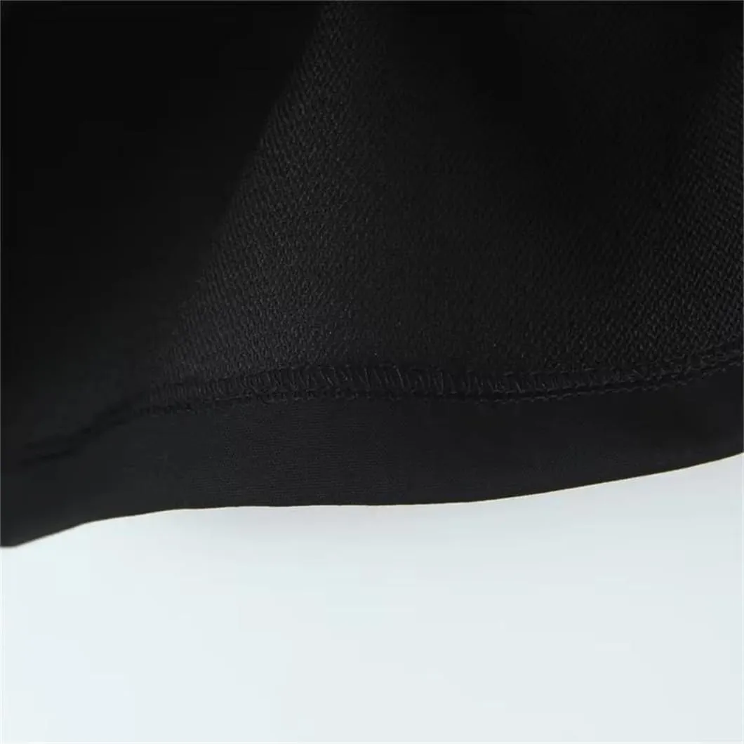 Black Mini Zip-Up Low Waist Slim Fit Pencil Skirt for Women