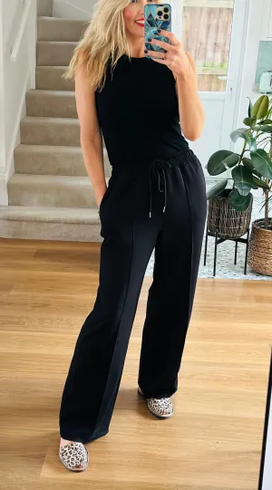 Black Tailored Joggers