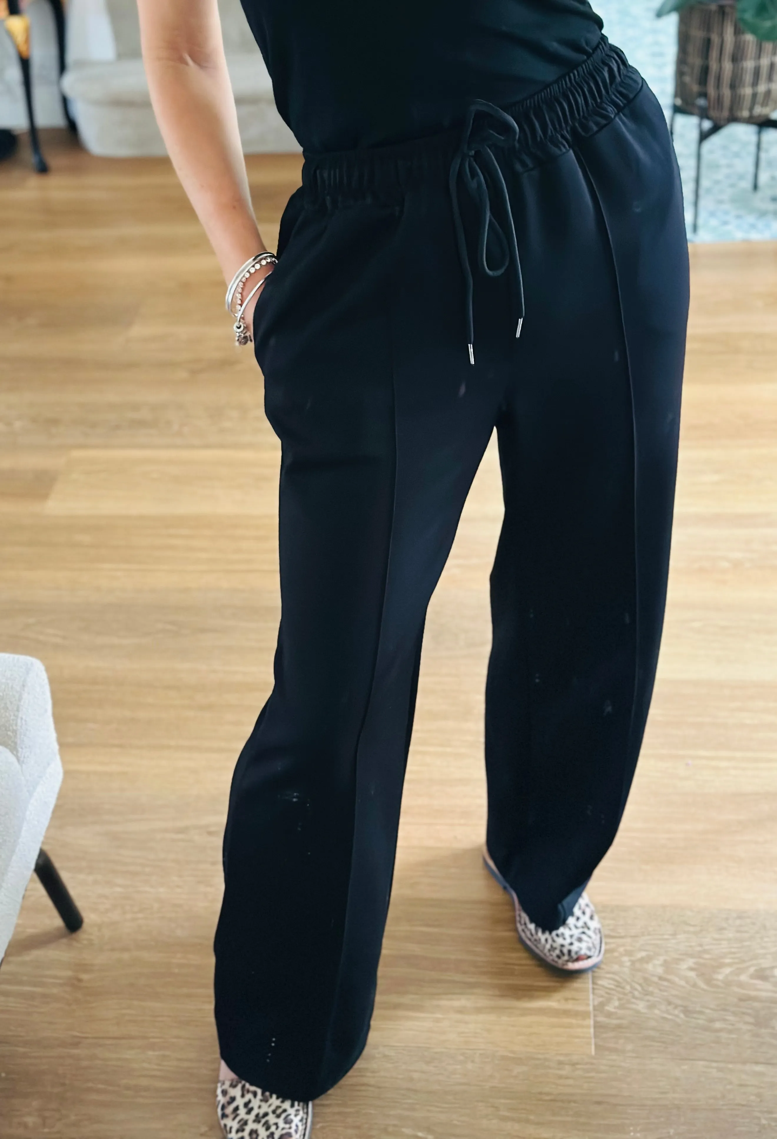 Black Tailored Joggers