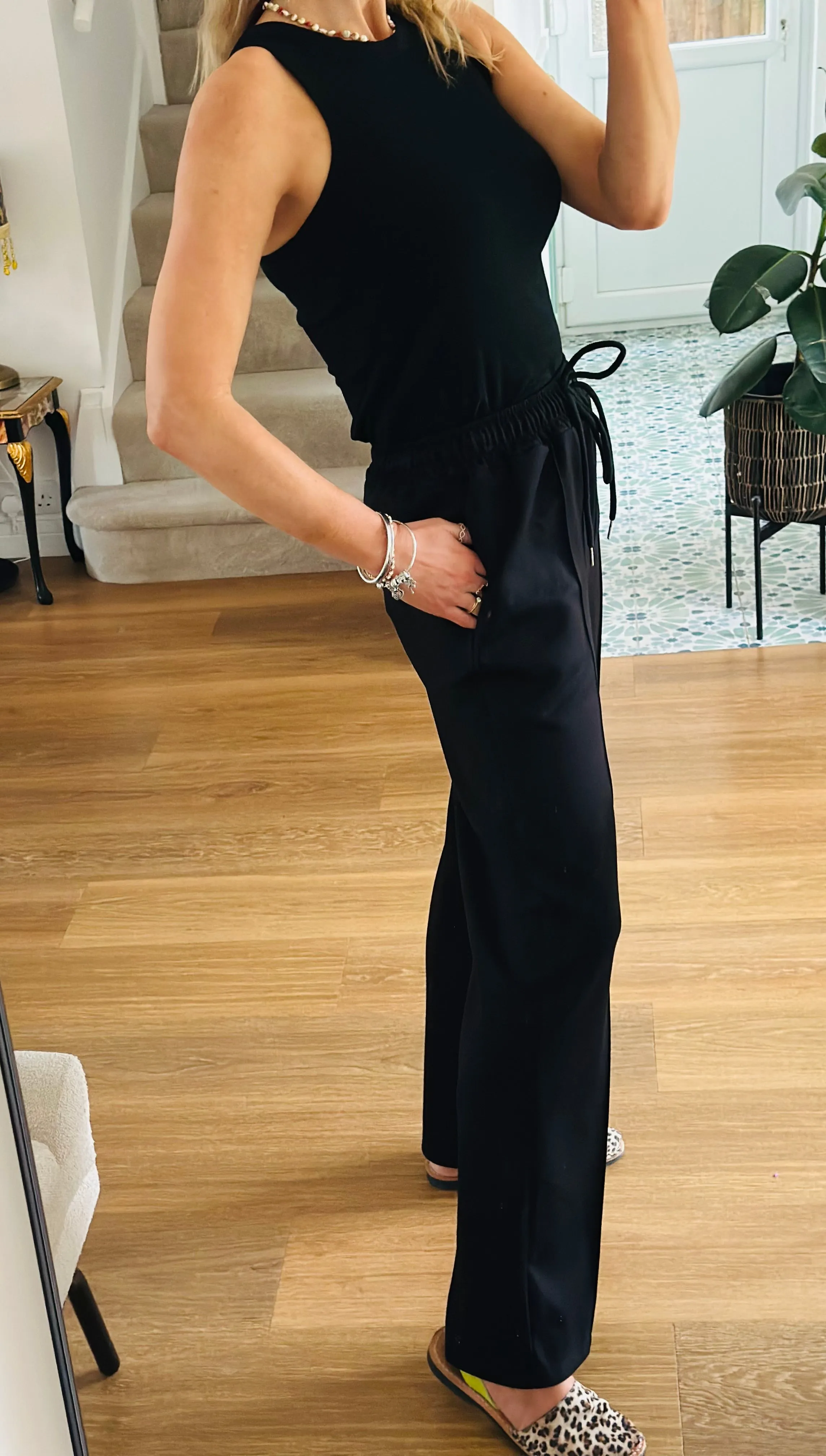 Black Tailored Joggers