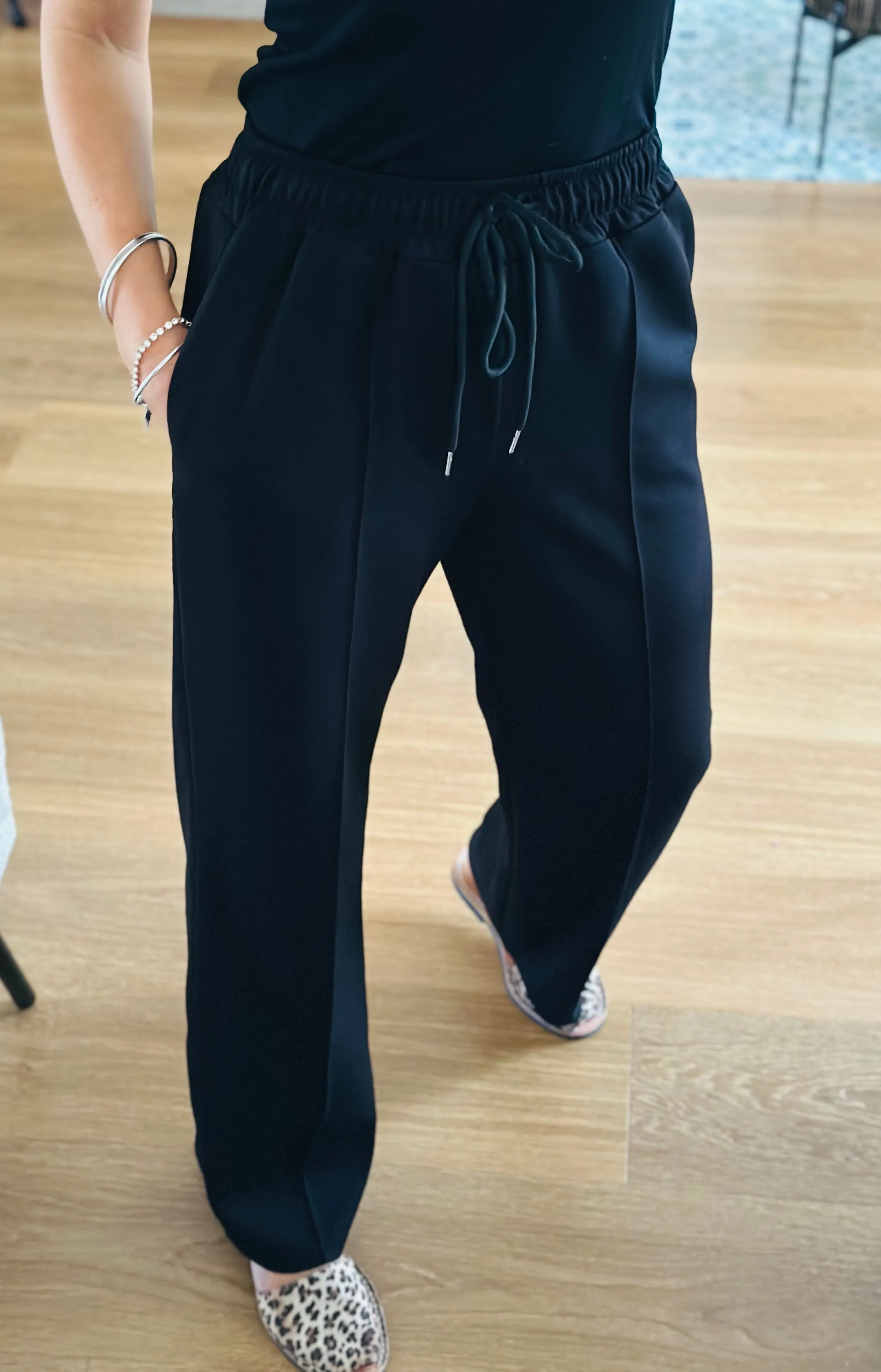Black Tailored Joggers