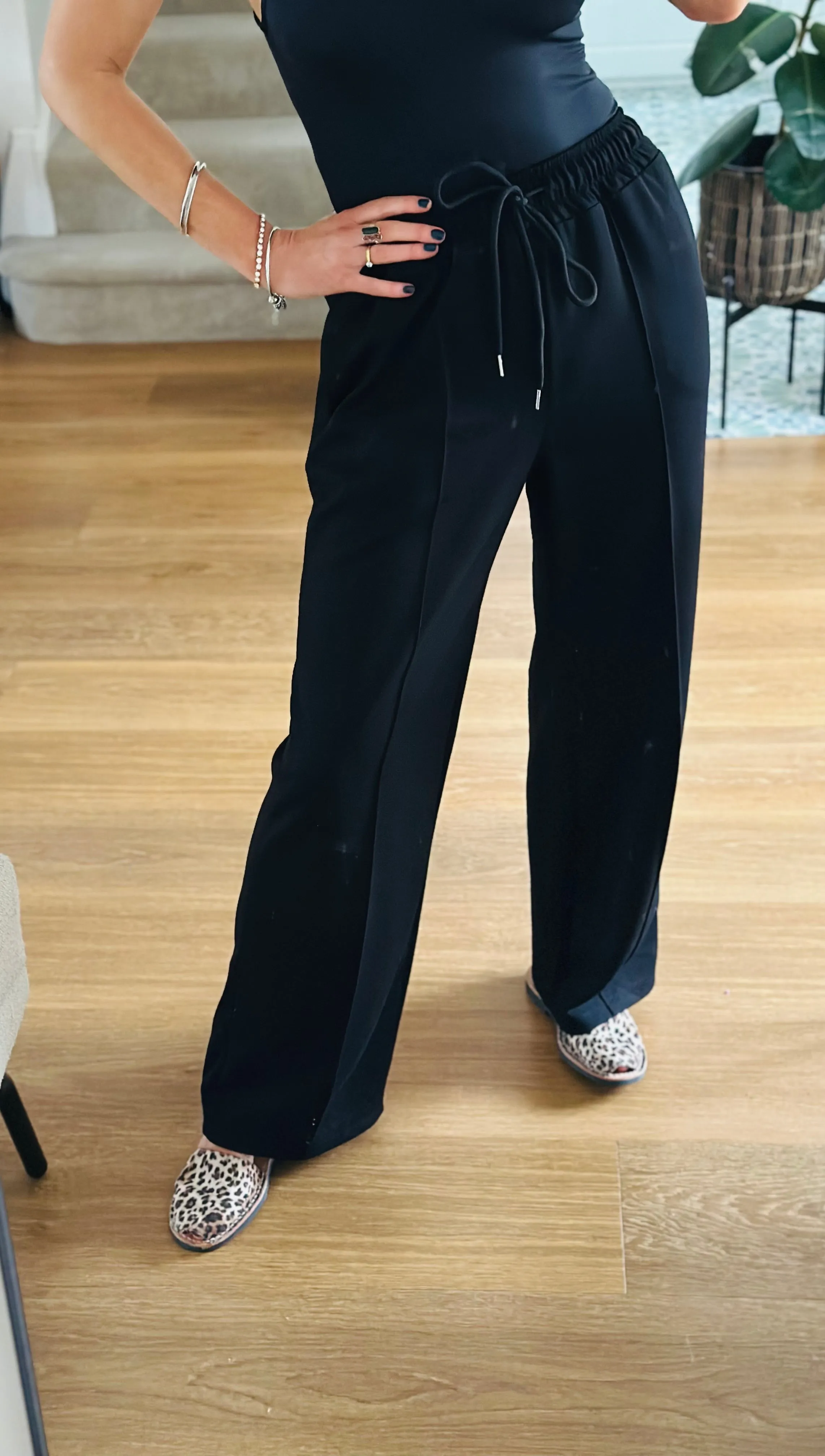 Black Tailored Joggers