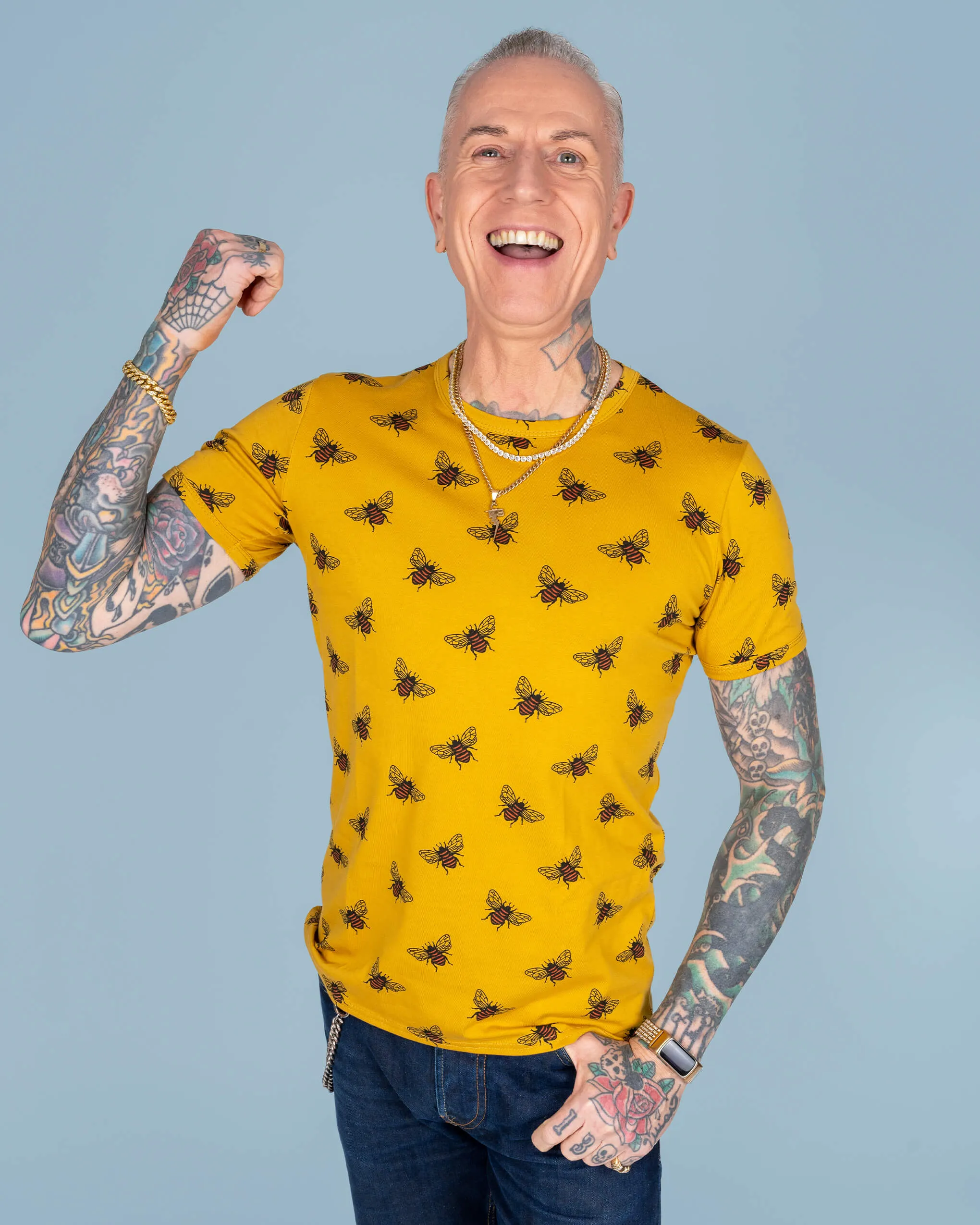 Buzzy Bee Mustard Gold Tee