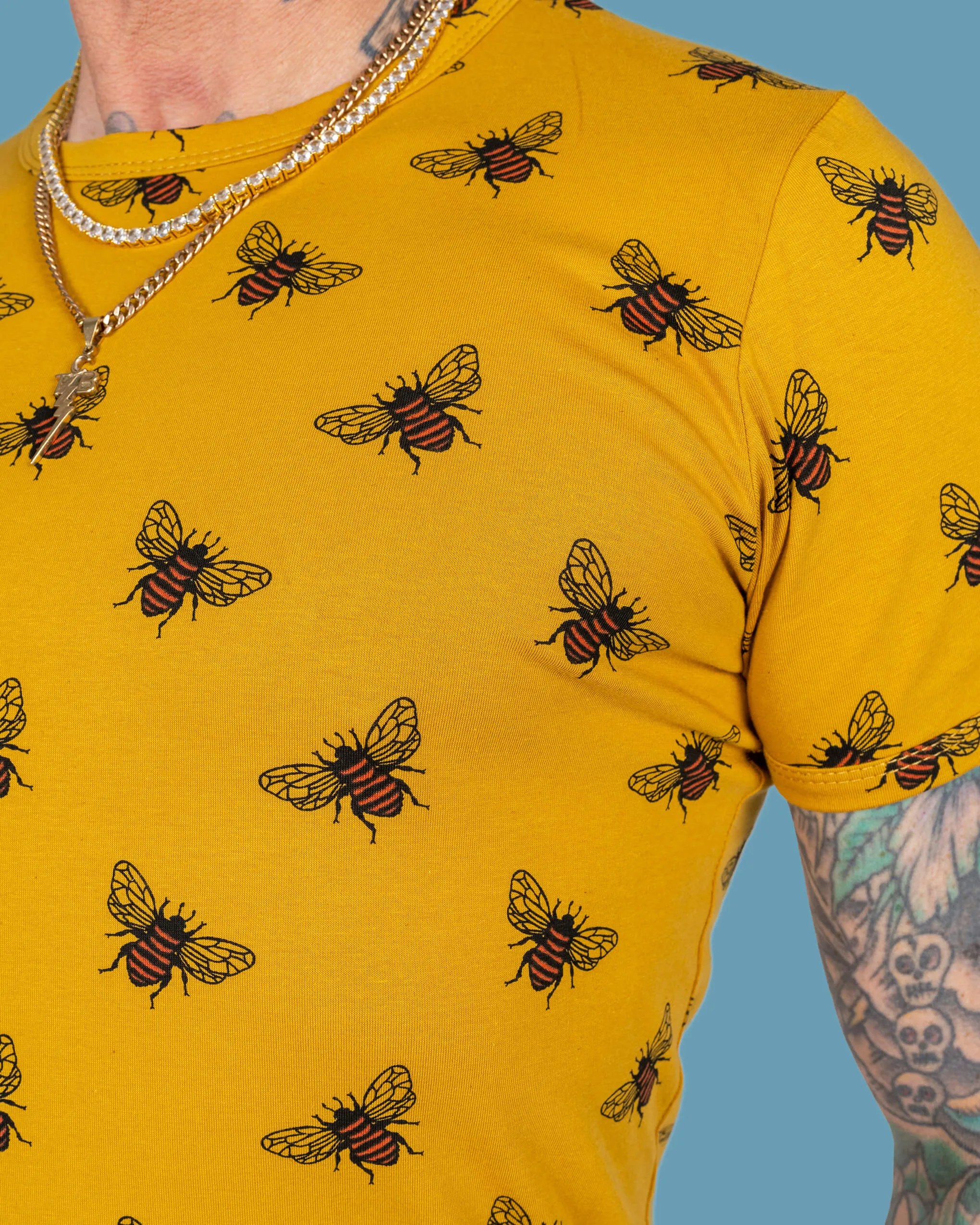 Buzzy Bee Mustard Gold Tee