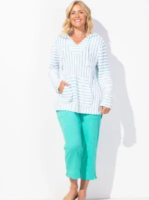 Cotton SLB Pocket Capri [Palm-60005]