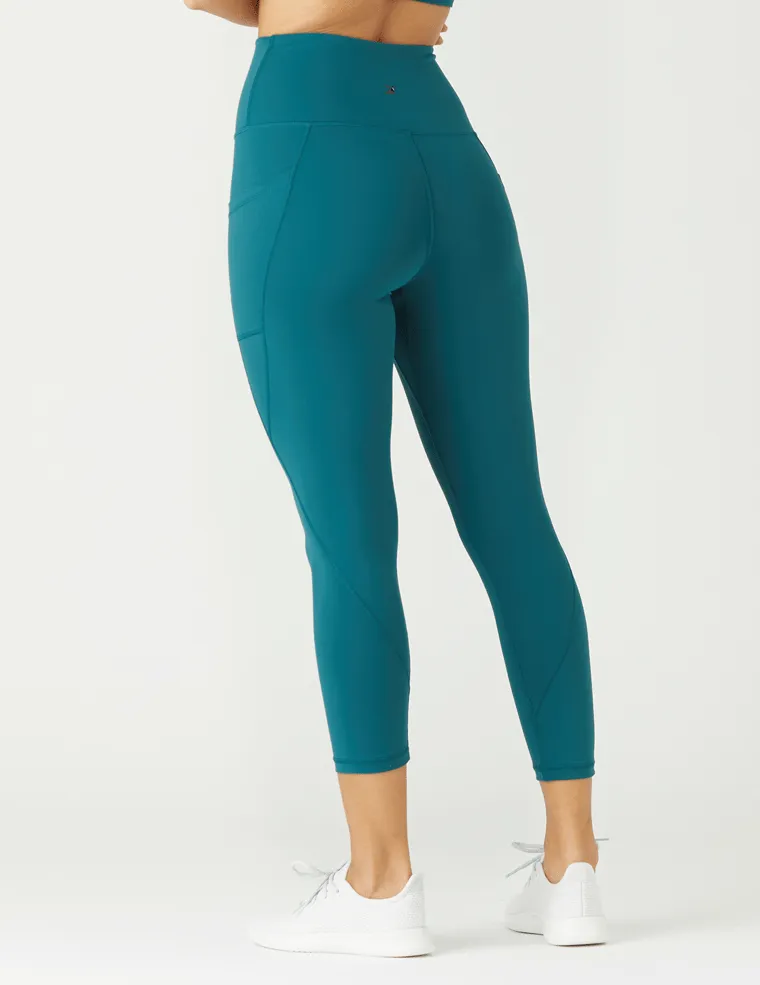 Glyder Top Notch 7/8 Fitness Leggings - Dark Teal