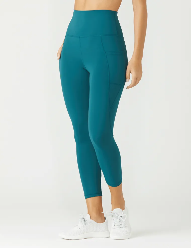 Glyder Top Notch 7/8 Fitness Leggings - Dark Teal