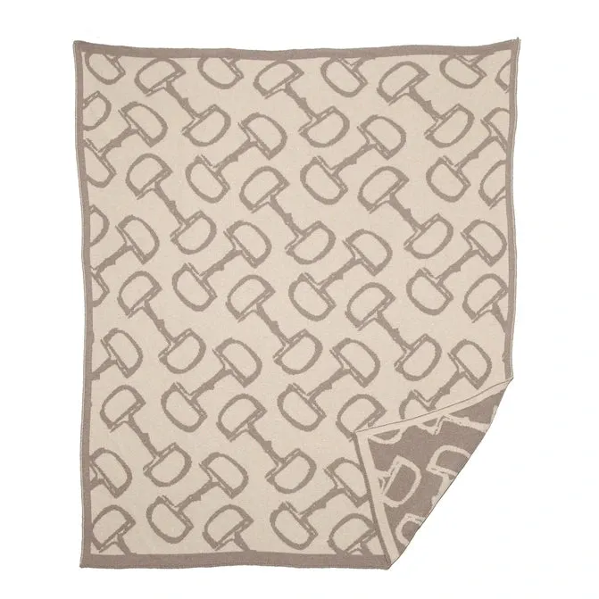 in2green - Equestrian Horse Bits Reversible Throw