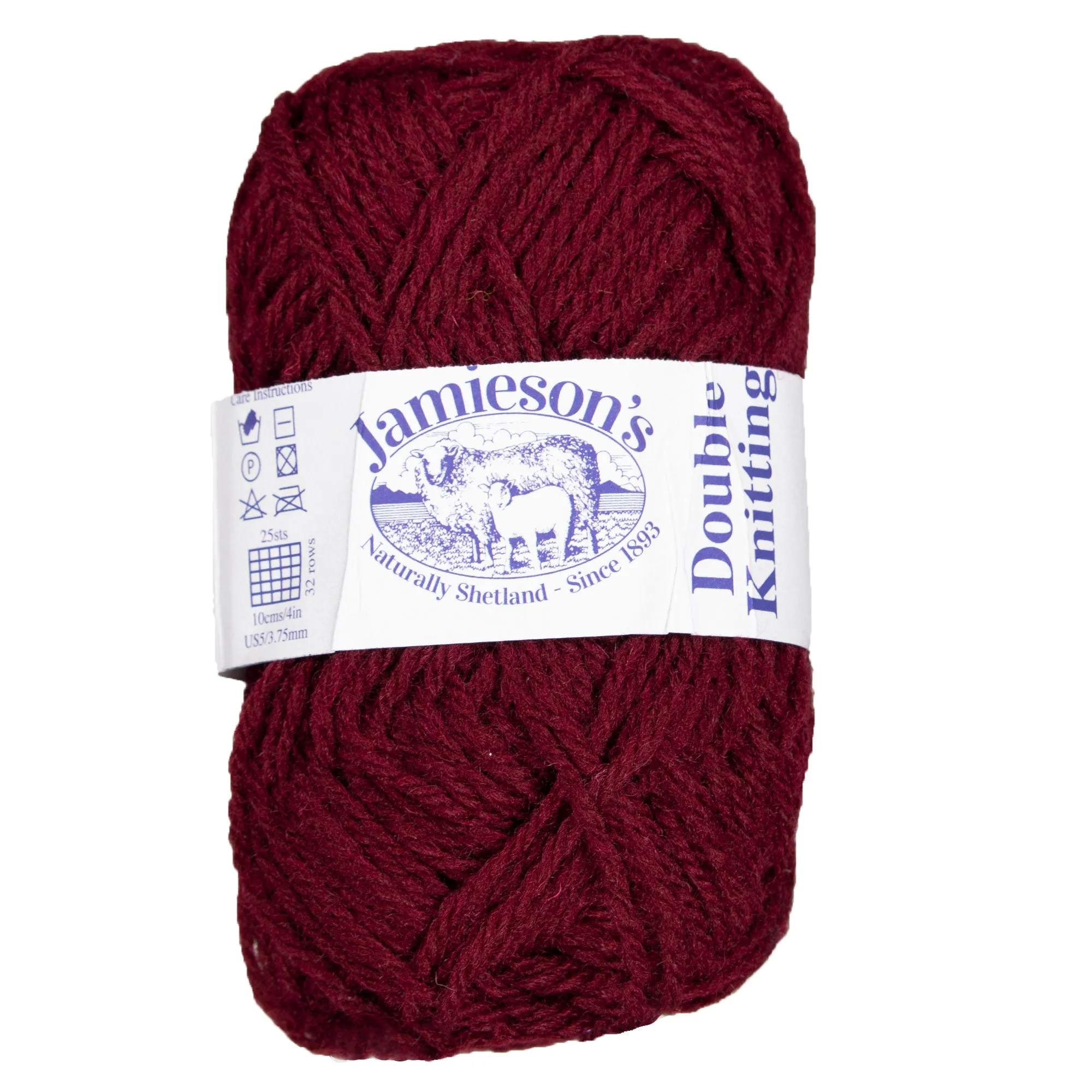 Jamieson's of Shetland Double Knitting Yarn - 595 Maroon