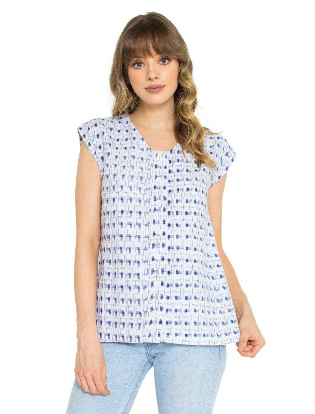 Kiyo Button Top