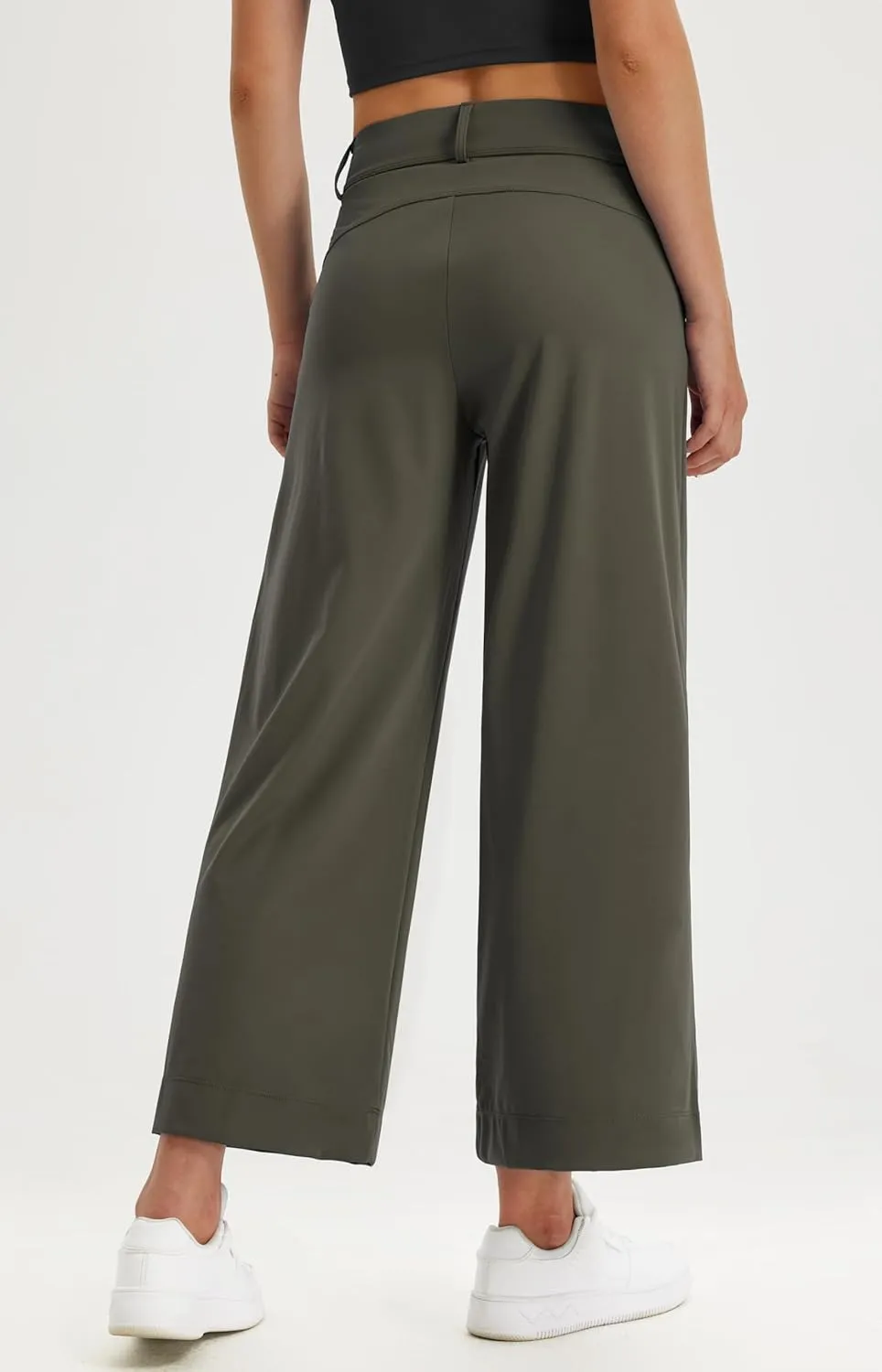 Libin Women's Wide Leg Dress Pants 27"/29"/31" High Waisted Stretch Work Casual Sweatpants Trousers with Pockets