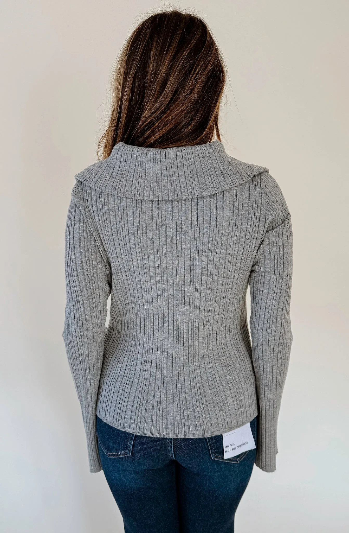 MARISA COLLARED SWEATER TOP