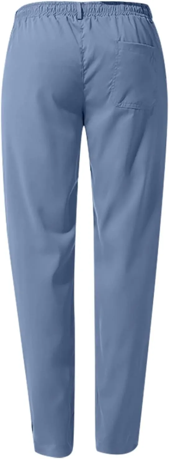 Men's Casual Linen Pants Cotton Drawstring Chino Hiking Pants Summer Yoga Beach Pants Lightweight Trousers for Men