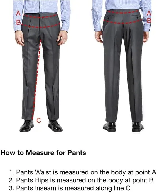 Men's Formal Striped Dress Pants Wrinkle Free Slim Fit Business Flat Front Chino Suit Trousers
