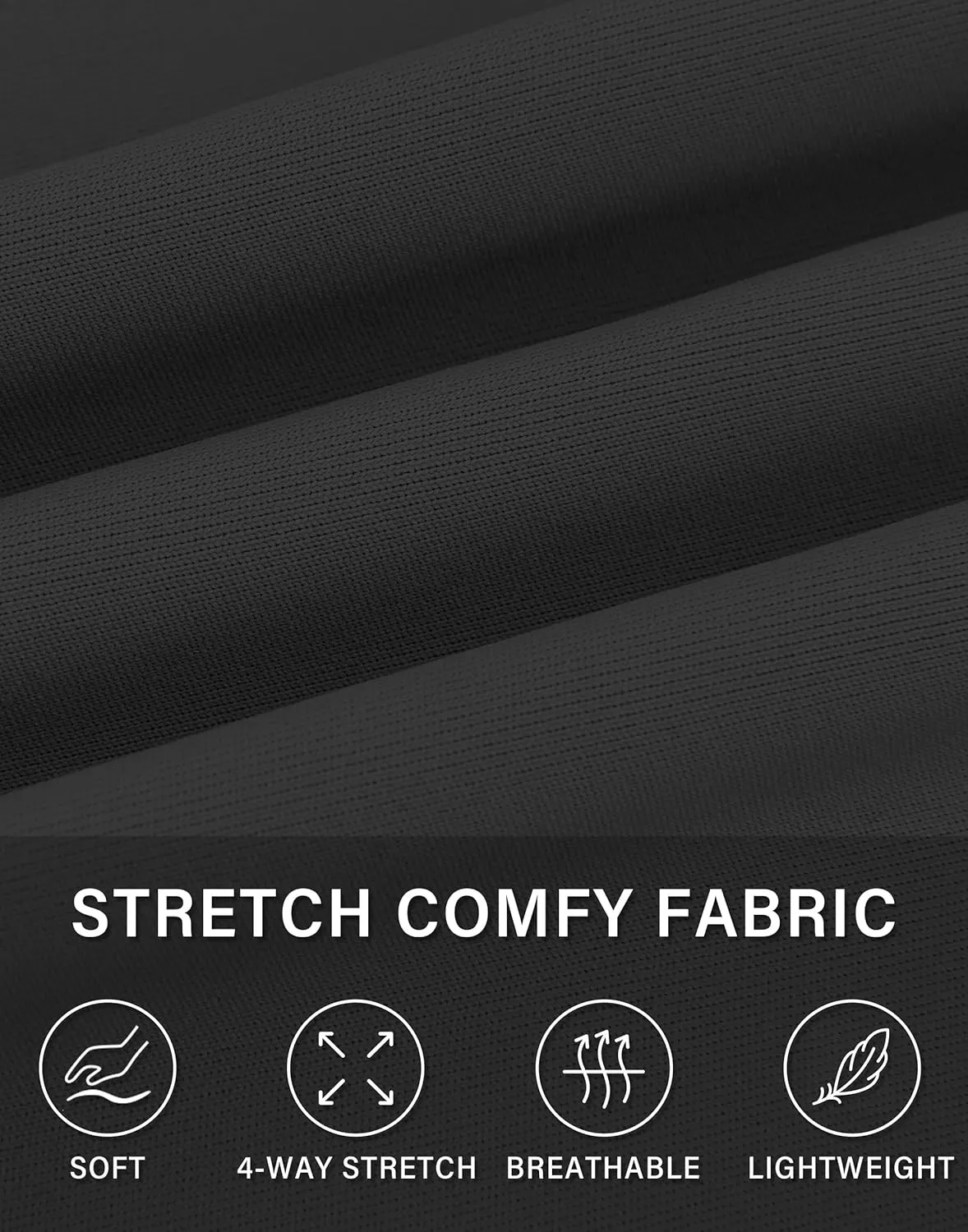 Mens Golf Dress Pants with 5 Pockets Slim Fit Stretch Lightweight Chino Trousers for Casual Work Travel