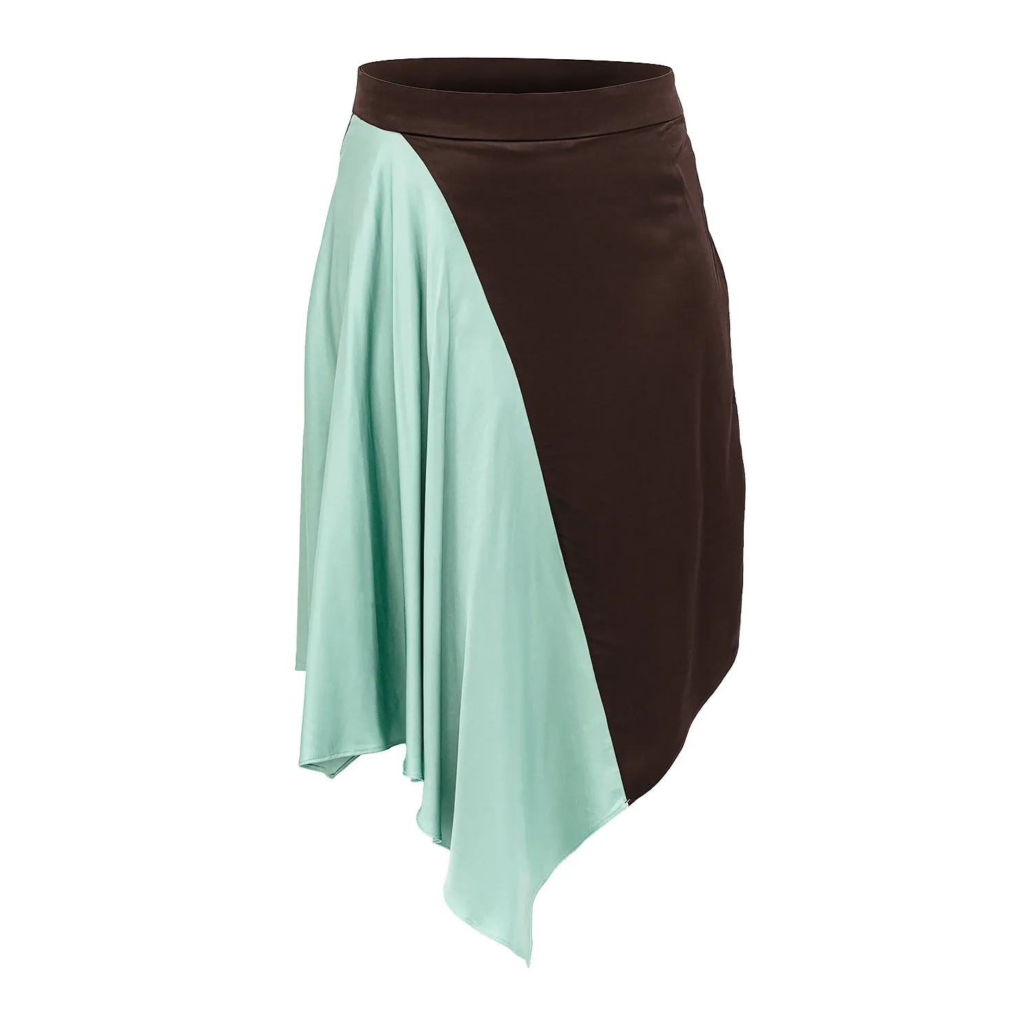 Mint Chocolate Viscose Bael Skirt