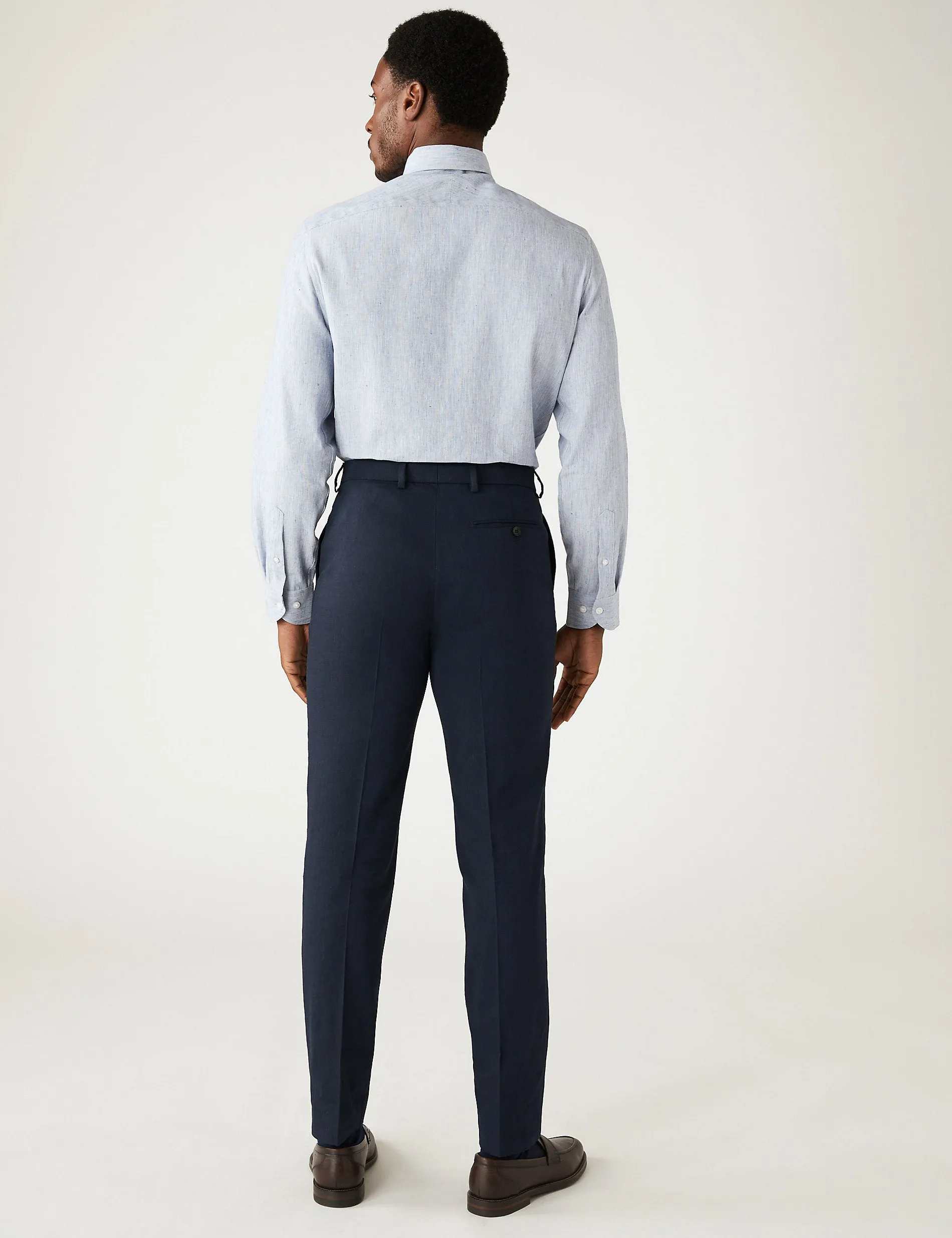 Miracle Marks & Spencer Italian tailored suit trousers dark blue