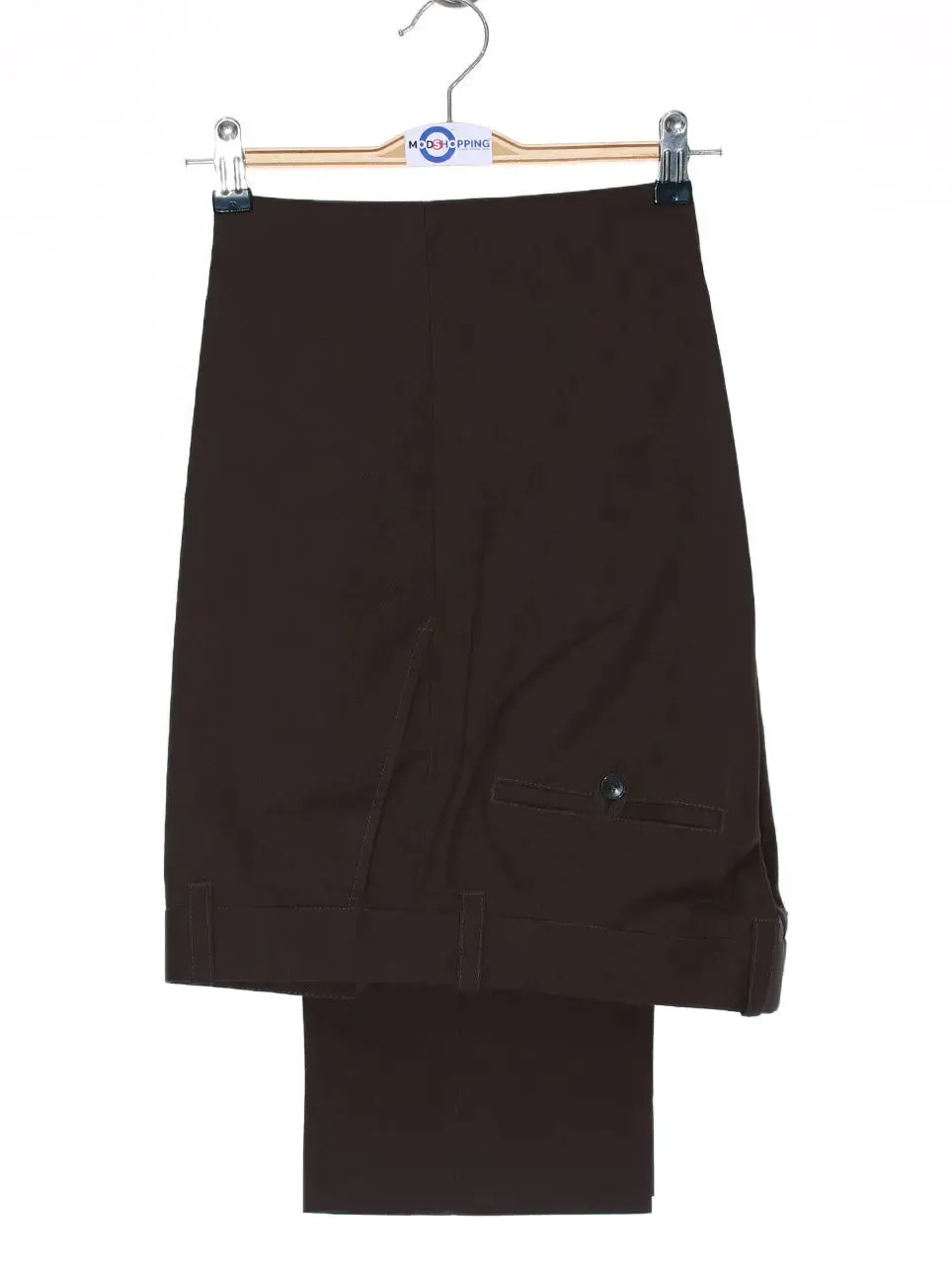 Mod Sta Press Trouser | Chocolate Brown Sta Press Trouser