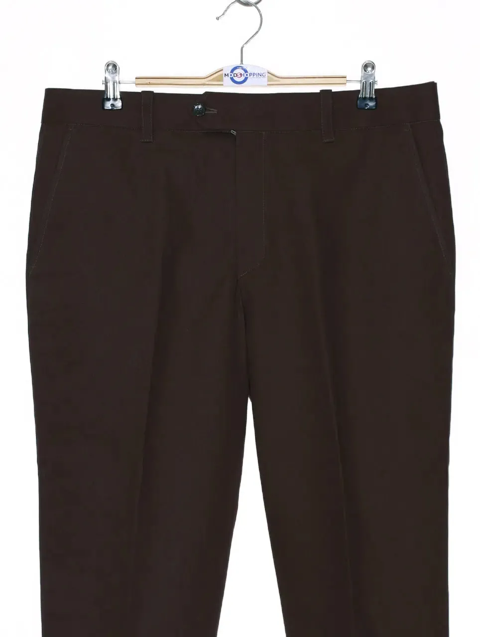 Mod Sta Press Trouser | Chocolate Brown Sta Press Trouser