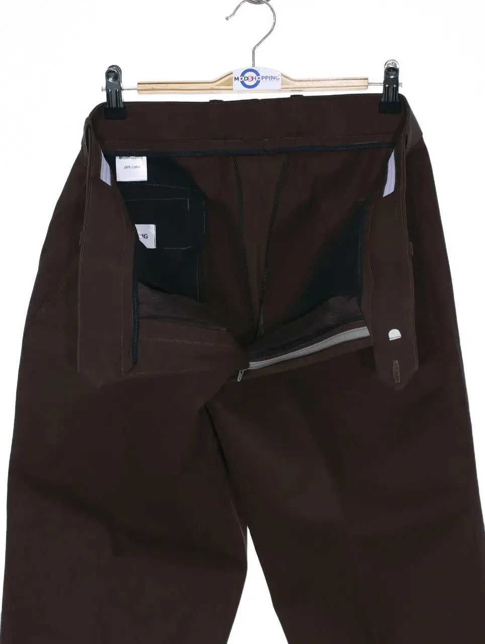 Mod Sta Press Trouser | Chocolate Brown Sta Press Trouser