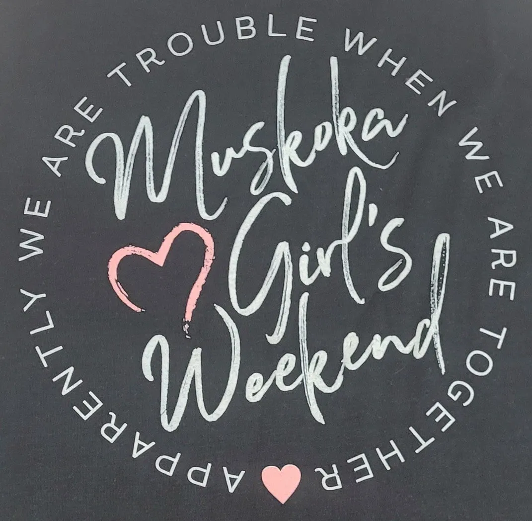 Muskoka Ladies Weekend Tank Top in black