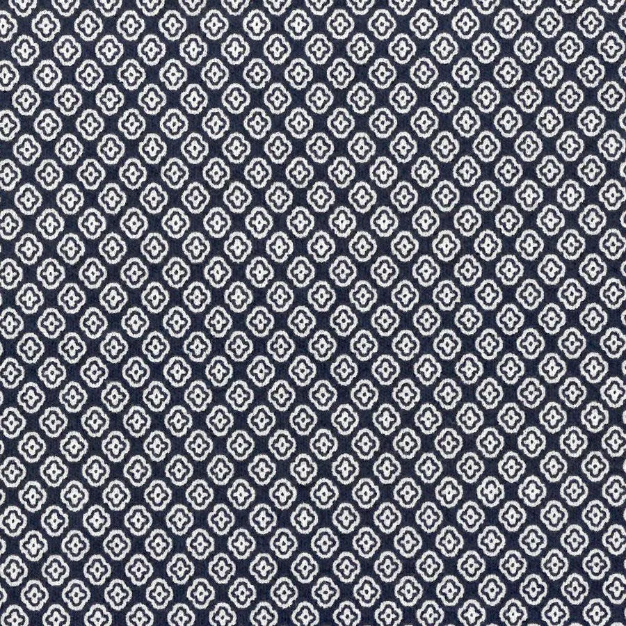 Navy Geo Knit Button-Down Short Sleeve Shirt
