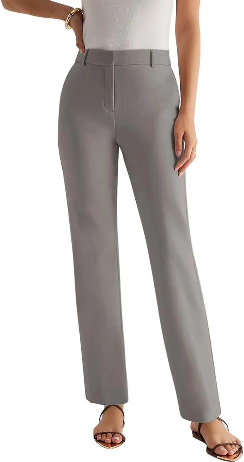 NIMIN Women High Waisted Dress Work Ankle Pants Long/Regular/Short Office Business Casual Trousers with Pockets 2025