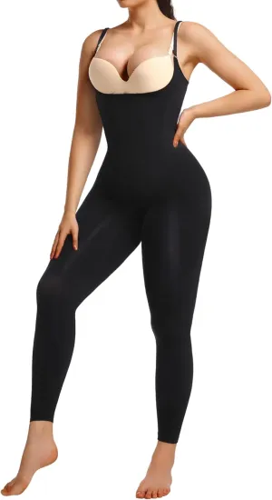 SHAPERX Hourglass Leggings 360 Compression 2 Sizes Look Full Body Shaper Breathable No Roll Down