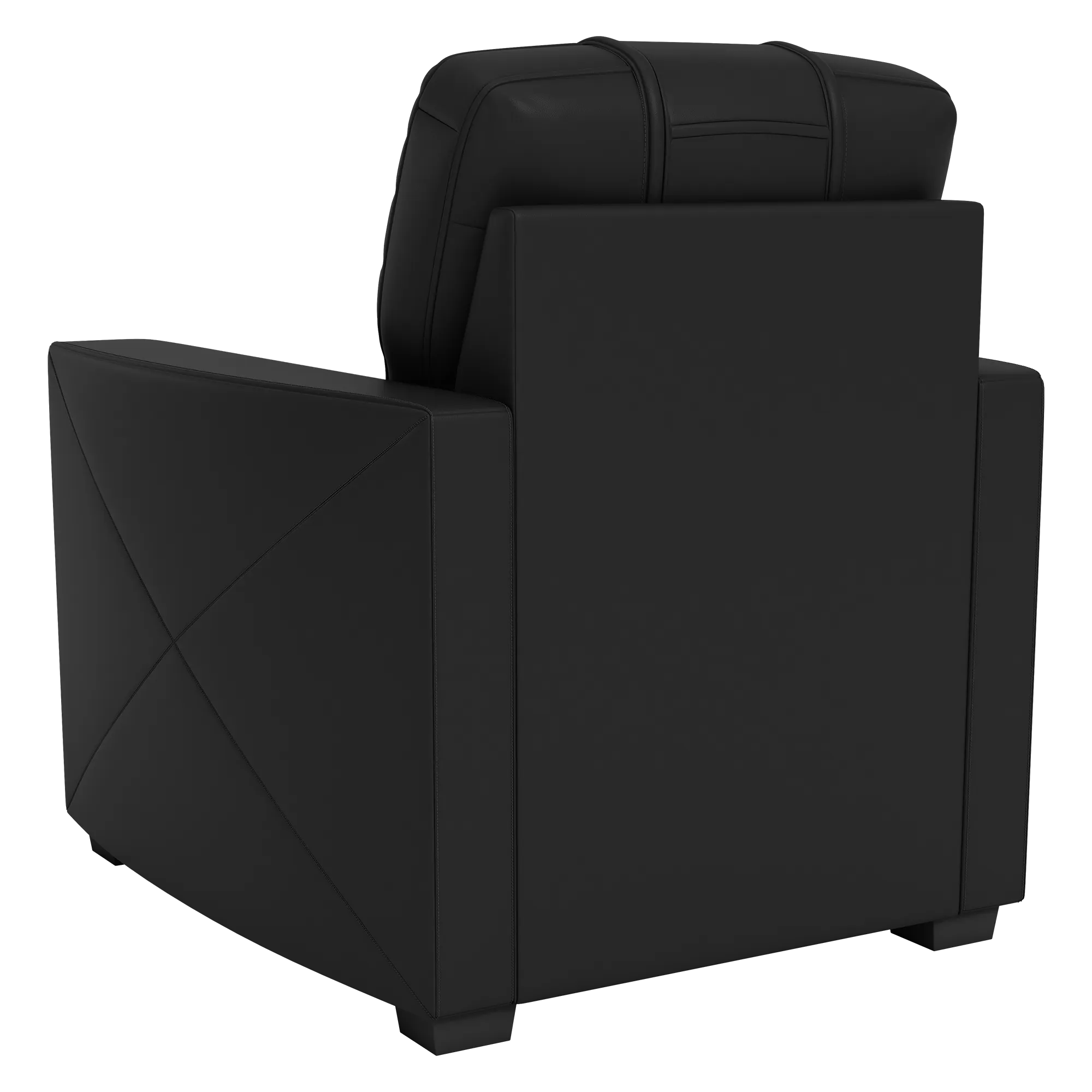 Silver Club Chair with Georgia Tech Yellow Jackets Block GT Logo