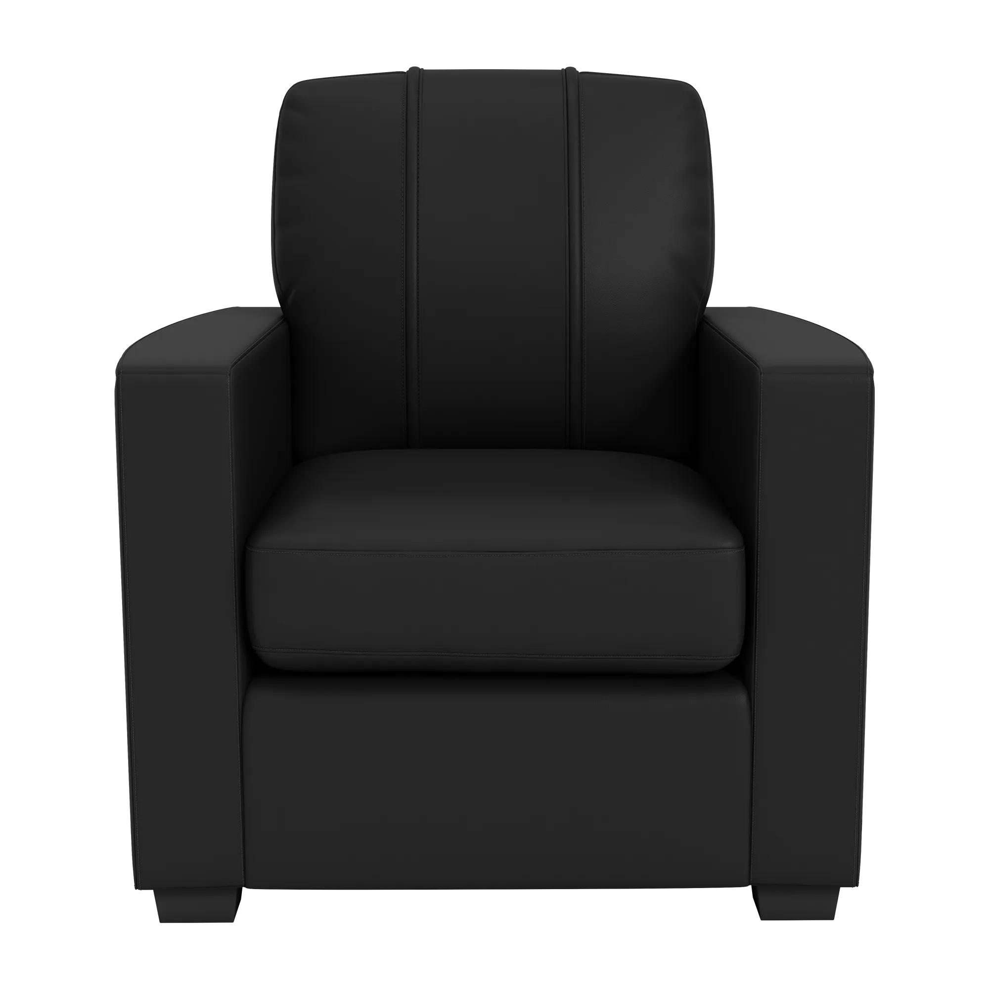 Silver Club Chair with Georgia Tech Yellow Jackets Block GT Logo