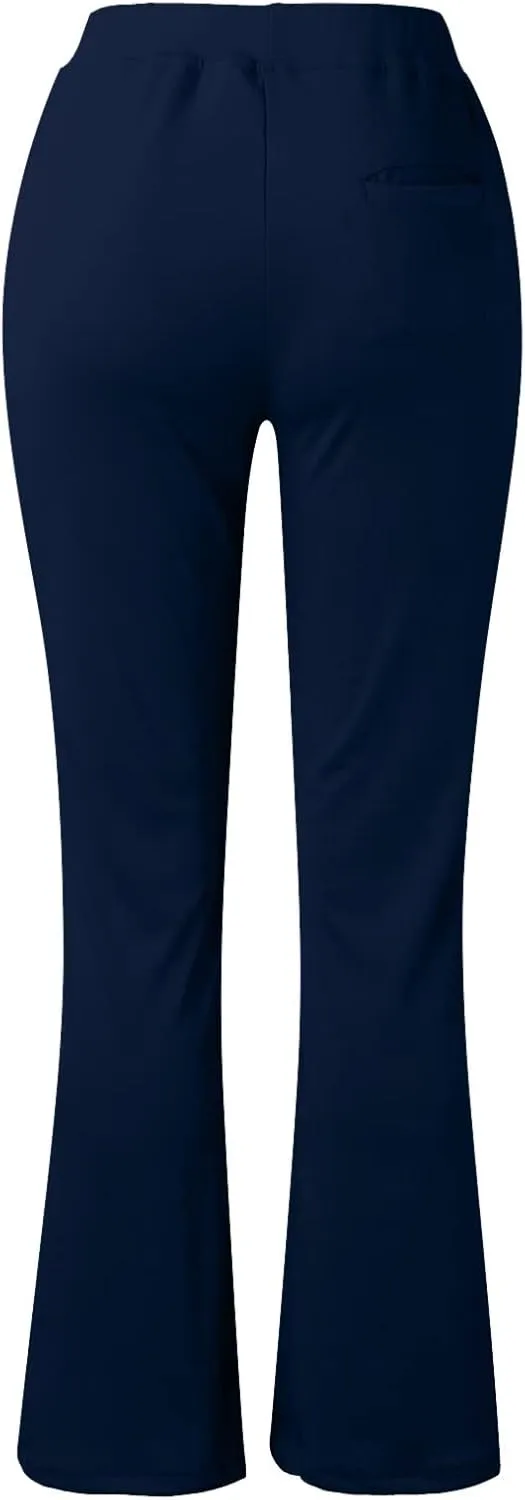 Womens Bootcut Dress Pants Business Casual Work Pants with Pockets High Waist Stretchy Trousers Pull On Office Slacks