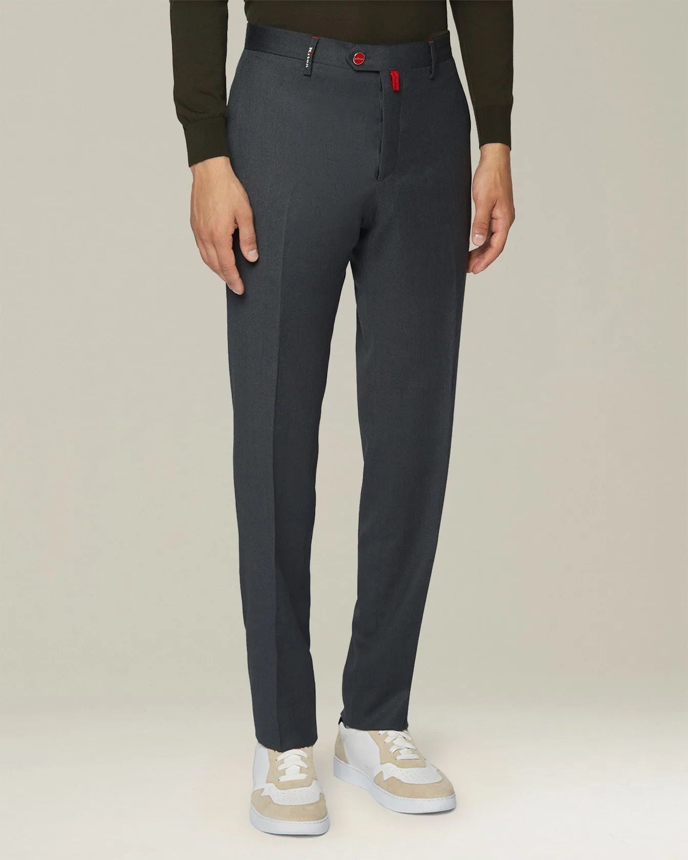 WOOL CHINO TROUSERS