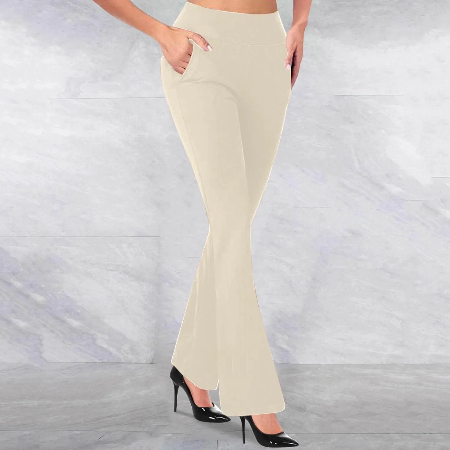 Work Pants for Women 2025 Fashion High Waist Stretch Casual Business Trousers Soft Comfy Athletic Workout Yoga Pants