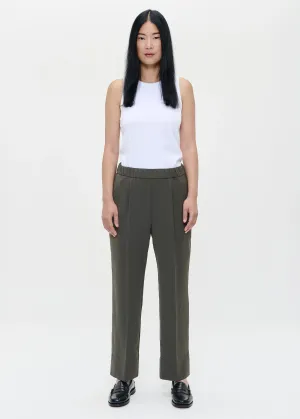 Zenggi Japanese Crepe Pants in Khaki